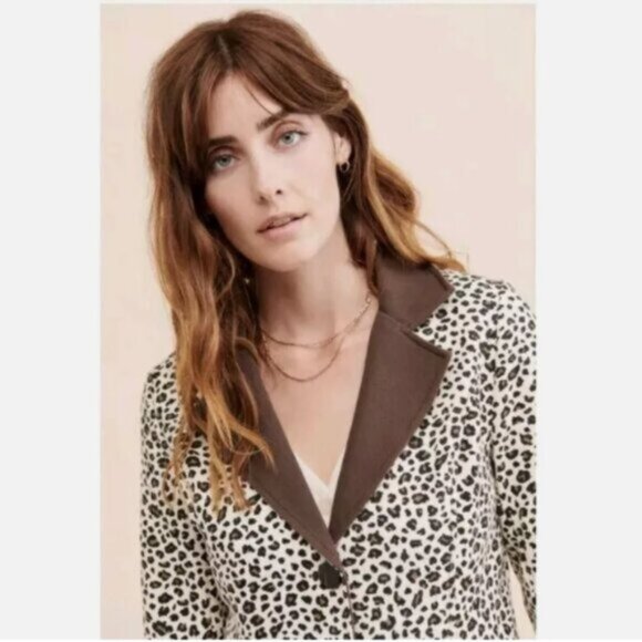 Moon River leopard print long coat - Picture 3 of 10